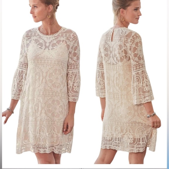 Sundance Dresses & Skirts - Sundance Lacey cream dress